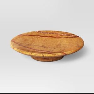 Round Marble Fruit Bowl Threshold NWT